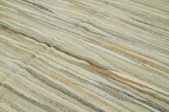 Kendir Beige Geometric Hemp Handmade Rug 8'1'' x 11'10''