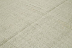 Kendir Beige Geometric Hemp Handmade Rug 7'7'' x 11'5''