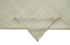 Kendir Beige Geometric Hemp Handmade Rug 7'7'' x 11'5''