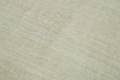 Kendir Beige Geometric Hemp Handmade Rug 7'9'' x 11'2''