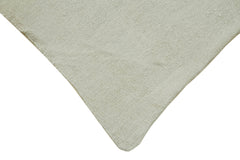 Kendir White Geometric Hemp Handmade Rug 6'1'' x 11'11''