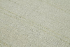 Kendir White Geometric Hemp Handmade Rug 6'1'' x 12'11''