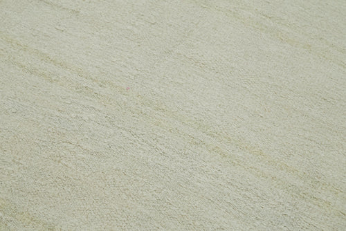 Kendir White Geometric Hemp Handmade Rug 6'1'' x 12'11''