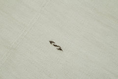 Kendir White Geometric Hemp Handmade Rug 6'2'' x 11'10''