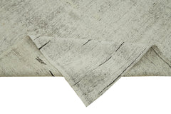 Kendir White Geometric Hemp Handmade Rug 10'7'' x 12'10''