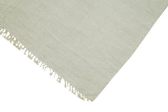 Kendir White Geometric Hemp Handmade Rug 5'10'' x 14'4''