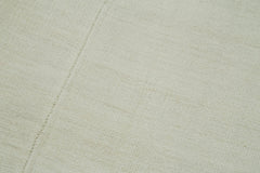 Kendir White Geometric Hemp Handmade Rug 5'10'' x 14'4''