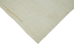 Kendir Beige Geometric Hemp Handmade Rug 6'11'' x 9'7''