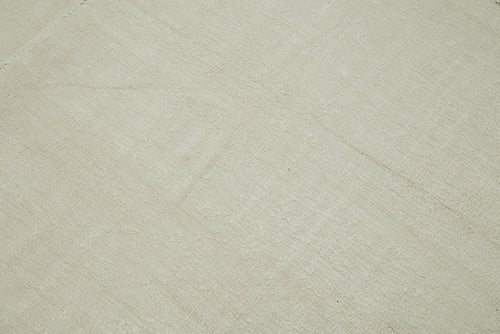 Kendir Beige Geometric Hemp Handmade Rug 6'11'' x 9'7''