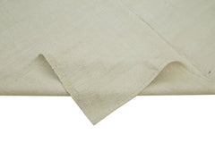 Kendir Beige Geometric Hemp Handmade Rug 6'11'' x 9'7''