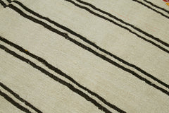 Kendir Beige Geometric Hemp Handmade Rug 6'11'' x 11'6''