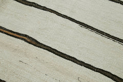 Kendir Beige Geometric Hemp Handmade Rug 5'10'' x 11'11''