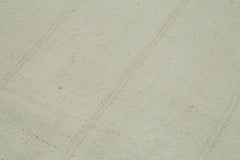 Kendir Beige Geometric Hemp Handmade Rug 3'9'' x 9'7''