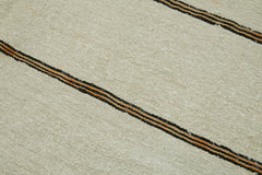 Kendir Beige Geometric Hemp Handmade Rug 6'3'' x 11'7''