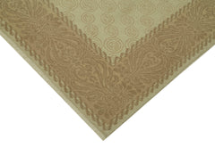 Tebriz Beige Classic Wool Cotton Handmade Rug 4'0'' x 6'8''