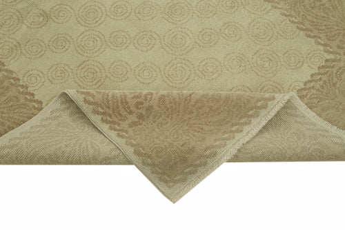 Tebriz Beige Classic Wool Cotton Handmade Rug 4'0'' x 6'8''
