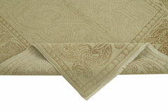 Tebriz Beige Classic Wool Cotton Handmade Rug 3'10'' x 6'0''