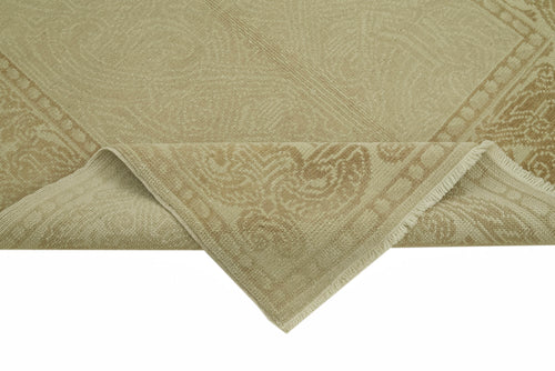 Tebriz Beige Classic Wool Cotton Handmade Rug 3'10'' x 6'0''