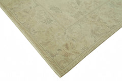 Tebriz Beige Classic Wool Cotton Handmade Rug 6'8'' x 8'10''