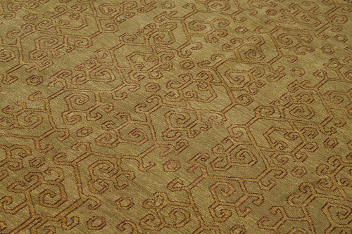 Tebriz Beige Classic Wool Cotton Handmade Rug 6'2'' x 8'4''