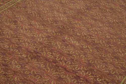 Tebriz Red Classic Wool Cotton Handmade Rug 6'9'' x 9'1''