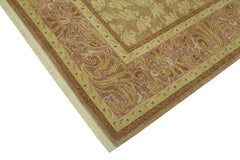 Tebriz Beige Classic Wool Cotton Handmade Rug 6'8'' x 9'0''