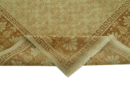 Tebriz Beige Classic Wool Cotton Handmade Rug 8'2'' x 10'7''