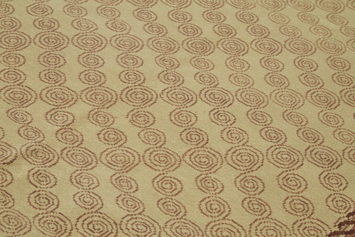 Tebriz Beige Classic Wool Cotton Handmade Rug 6'8'' x 9'3''