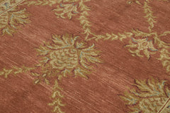 Tebriz Red Classic Wool Cotton Handmade Rug 5'9'' x 7'7''