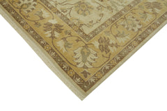 Tebriz Beige Classic Wool Cotton Handmade Rug 6'9'' x 9'7''