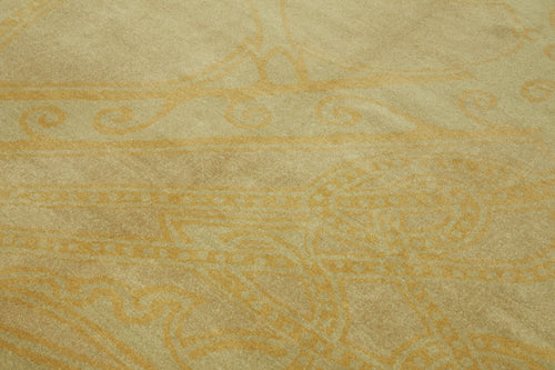 Tebriz Beige Classic Wool Cotton Handmade Rug 6'9'' x 9'1''