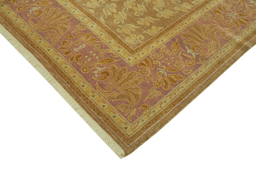 Tebriz Beige Classic Wool Cotton Handmade Rug 7'10'' x 10'2''