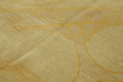 Tebriz Beige Classic Wool Cotton Handmade Rug 6'9'' x 9'1''