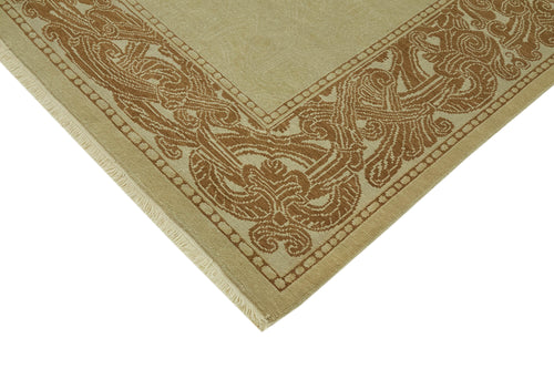 Tebriz Beige Classic Wool Cotton Handmade Rug 8'2'' x 9'10''