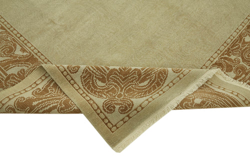 Tebriz Beige Classic Wool Cotton Handmade Rug 8'2'' x 9'10''