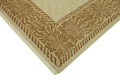 Tebriz Beige Classic Wool Cotton Handmade Rug 6'10'' x 10'3''
