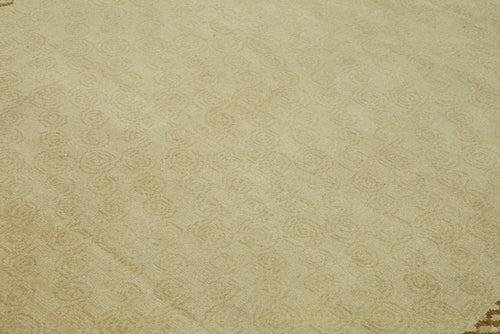 Tebriz Beige Classic Wool Cotton Handmade Rug 6'10'' x 10'3''