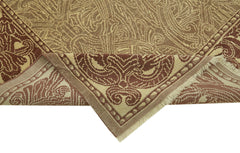 Tebriz Beige Classic Wool Cotton Handmade Rug 8'1'' x 11'11''