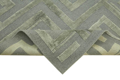 Tebriz Beige Classic Wool Cotton Handmade Rug 7'9'' x 9'9''