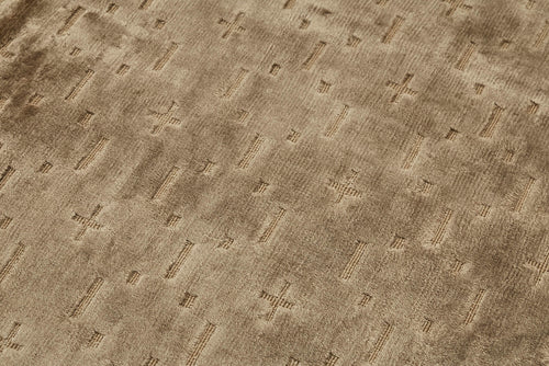 Tebriz Brown Classic Wool Cotton Handmade Rug 6'0'' x 9'0''