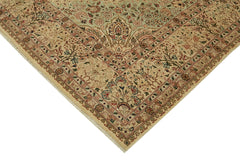 Tebriz Beige Classic Wool Cotton Handmade Rug 8'0'' x 10'0''