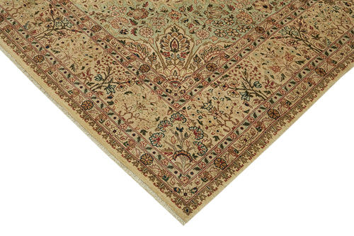 Tebriz Beige Classic Wool Cotton Handmade Rug 8'0'' x 10'0''