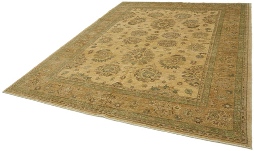 Tebriz Beige Classic Wool Cotton Handmade Rug 8'2'' x 10'4''