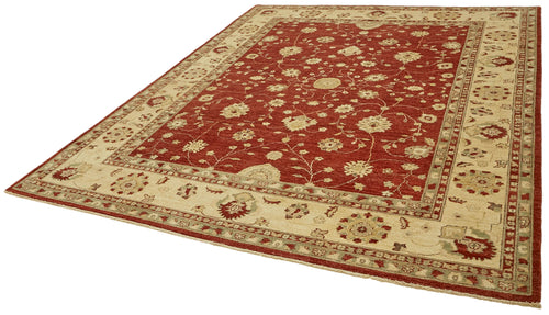 Tebriz Beige Classic Wool Cotton Handmade Rug 8'1'' x 9'10''