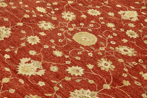 Tebriz Beige Classic Wool Cotton Handmade Rug 8'1'' x 9'10''