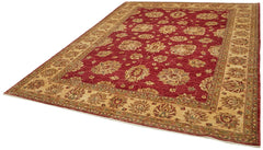 Tebriz Beige Classic Wool Cotton Handmade Rug 8'1'' x 9'9''