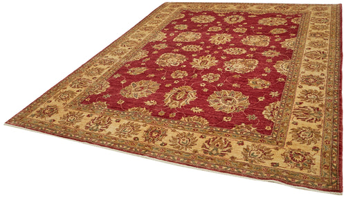 Tebriz Beige Classic Wool Cotton Handmade Rug 8'1'' x 9'9''