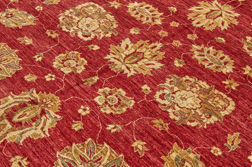 Tebriz Beige Classic Wool Cotton Handmade Rug 8'1'' x 9'9''