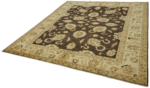 Tebriz Beige Classic Wool Cotton Handmade Rug 8'1'' x 9'6''