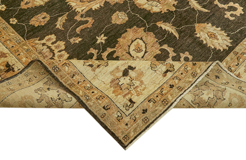 Tebriz Beige Classic Wool Cotton Handmade Rug 8'1'' x 9'6''